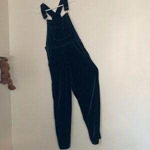 Blue Velvet Overalls